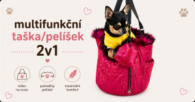 Multifunkční taška 2v1: Taška i pelíšek v jednom pro maximální pohodlí