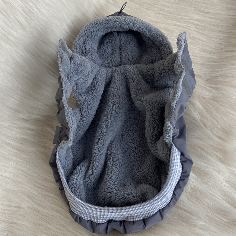 Luxusní pláštěnka/kožíšek pro psa, šedý