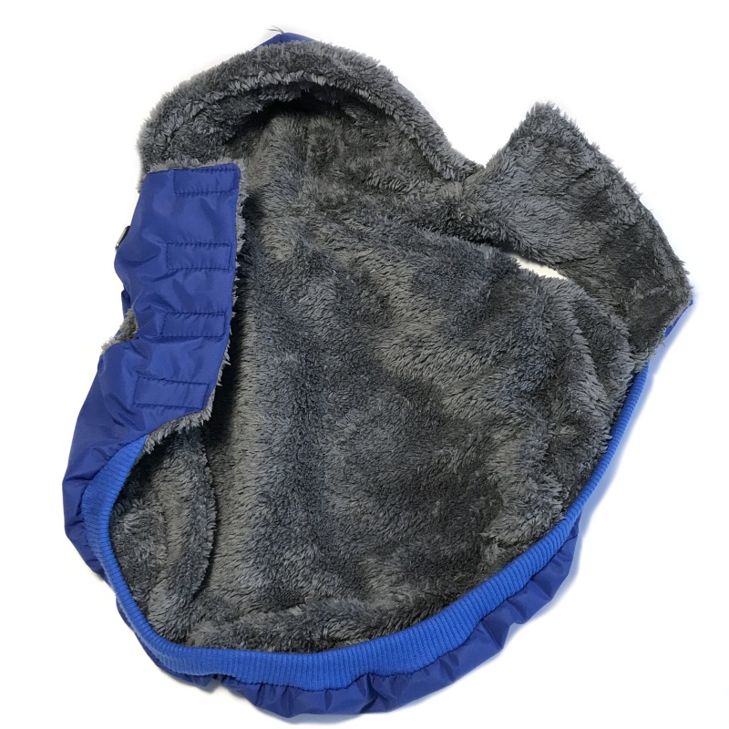 Langi kožíšek Belo modrý s postrojem