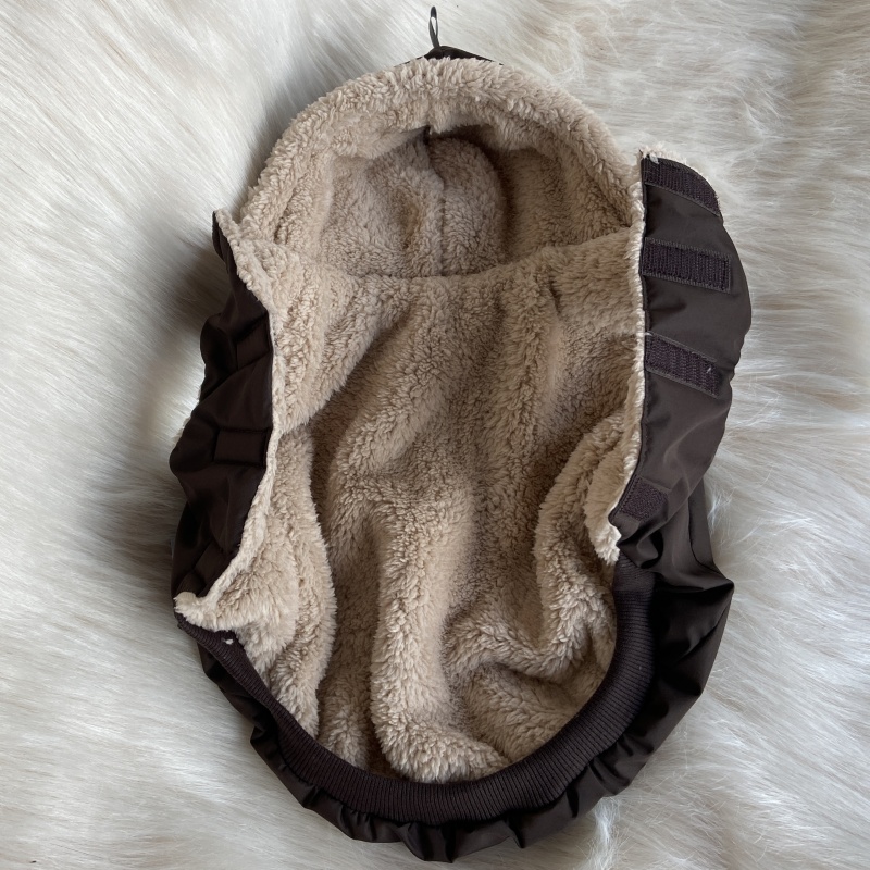 Hřejivý kožíšek do deště i sněhu – Esmeralda hnědá čokoláda