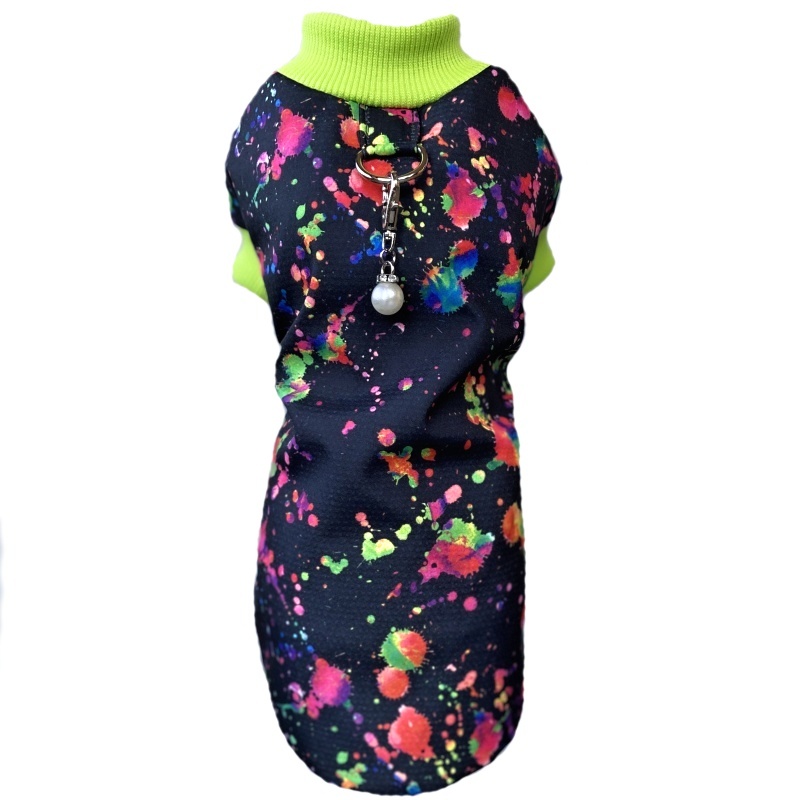 Letní funkční softshellový obleček pro psa Albert, neon cákance