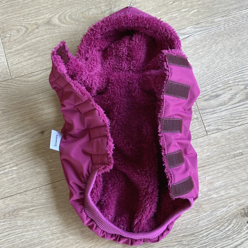 Hřejivý kožíšek do deště i sněhu- Esmeralda fuchsiový
