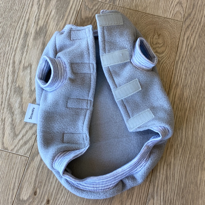 Fleecová mikina pro psa Cezar, sv. šedá