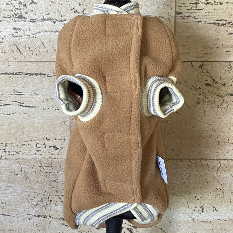 Fleecová mikina pro psa Cezar, sv. hnědá