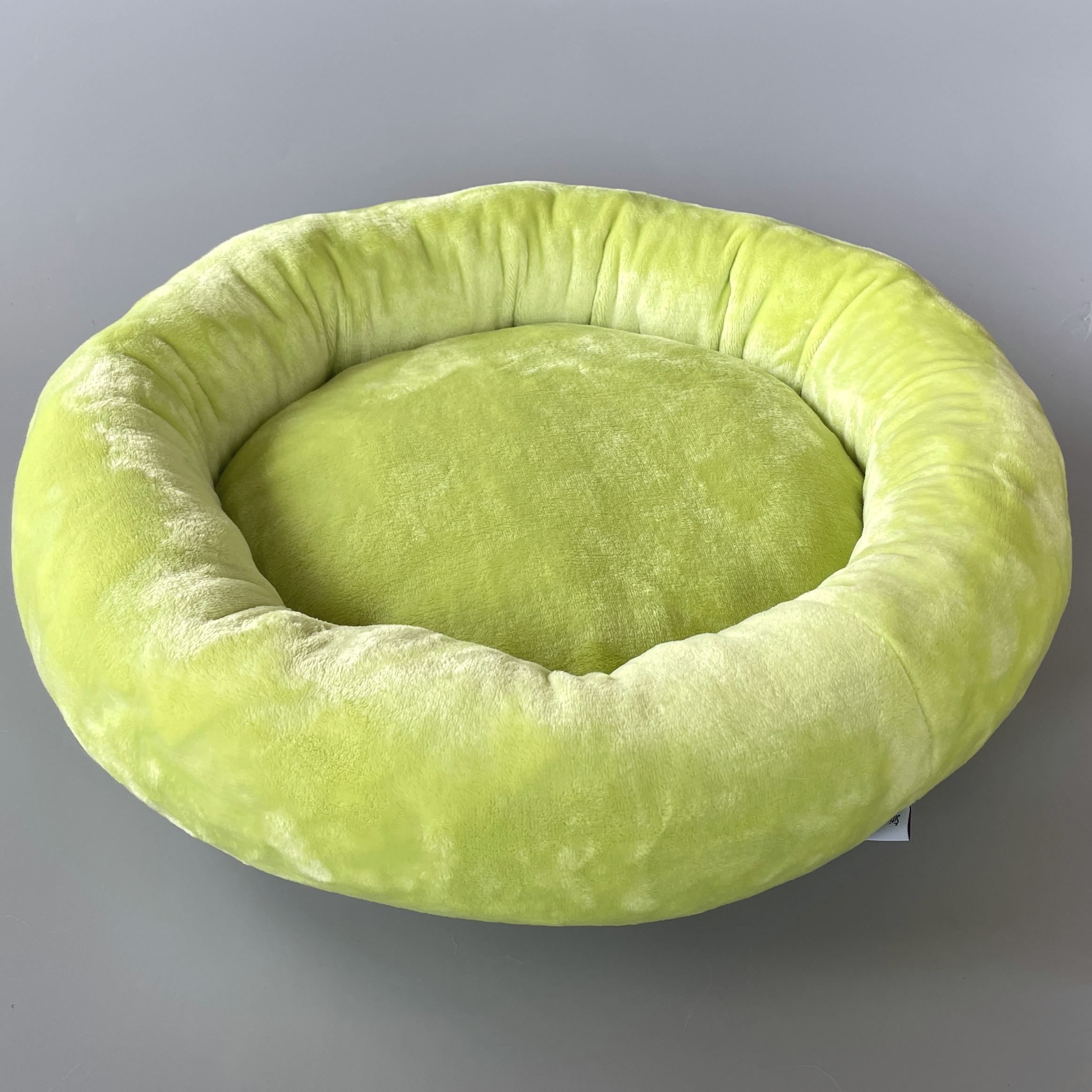 Heboučký kulatý pelíšek Tedík 50 cm – limetka