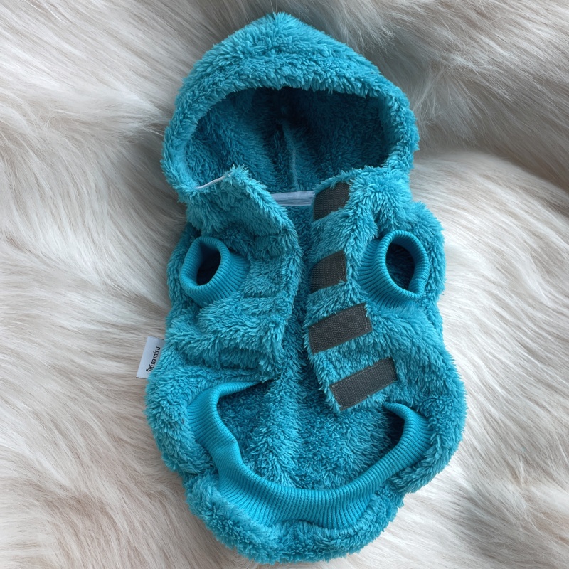 Huňatý kožíšek Lady Velvet – český wellsoft, tyrkys