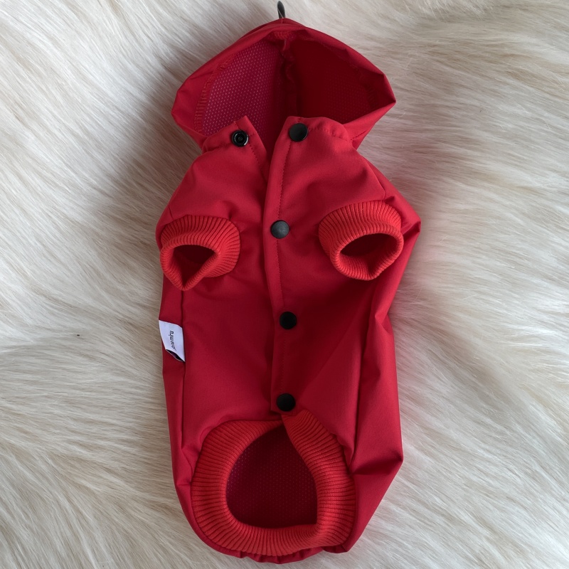 Letní softshellová pláštěnka pro psa – červená