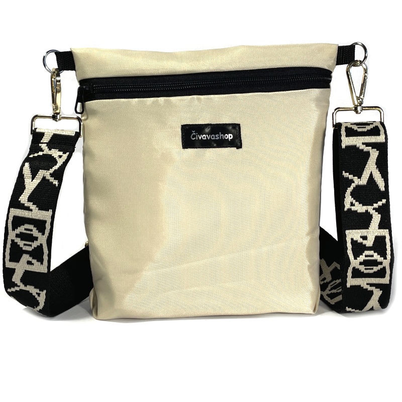 🤍 Elegantní crossbody kabelka – jemná krémová elegance