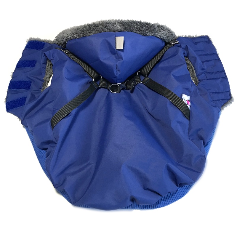 Langi kožíšek Belo modrý s postrojem