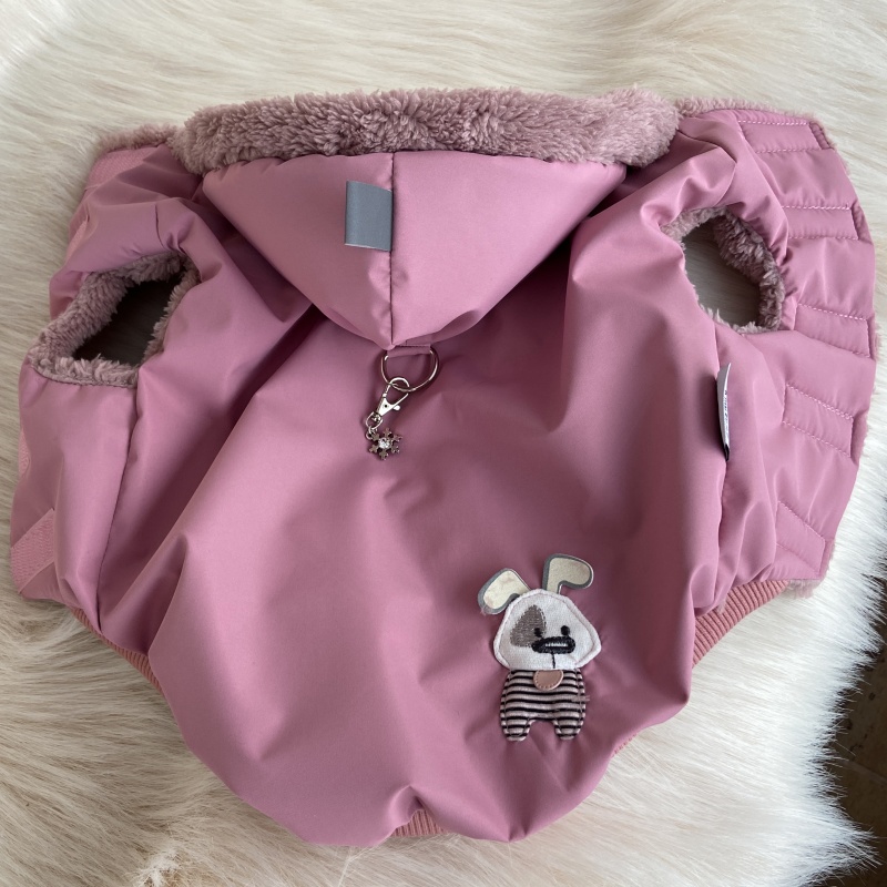 Hřejivý kožíšek do deště i sněhu- Esmeralda starorůžový