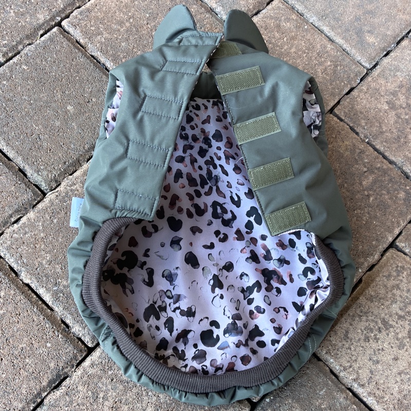 Celoroční obleček pro psa Ami, tmavá khaki