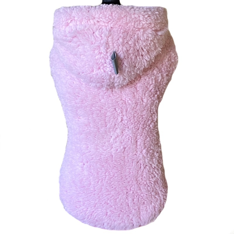 Huňatý kožíšek pro psa baby růžový