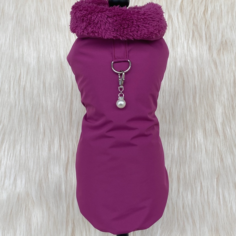 Kožíšek pro psa – Šitý na míru Bert, fuchsiový