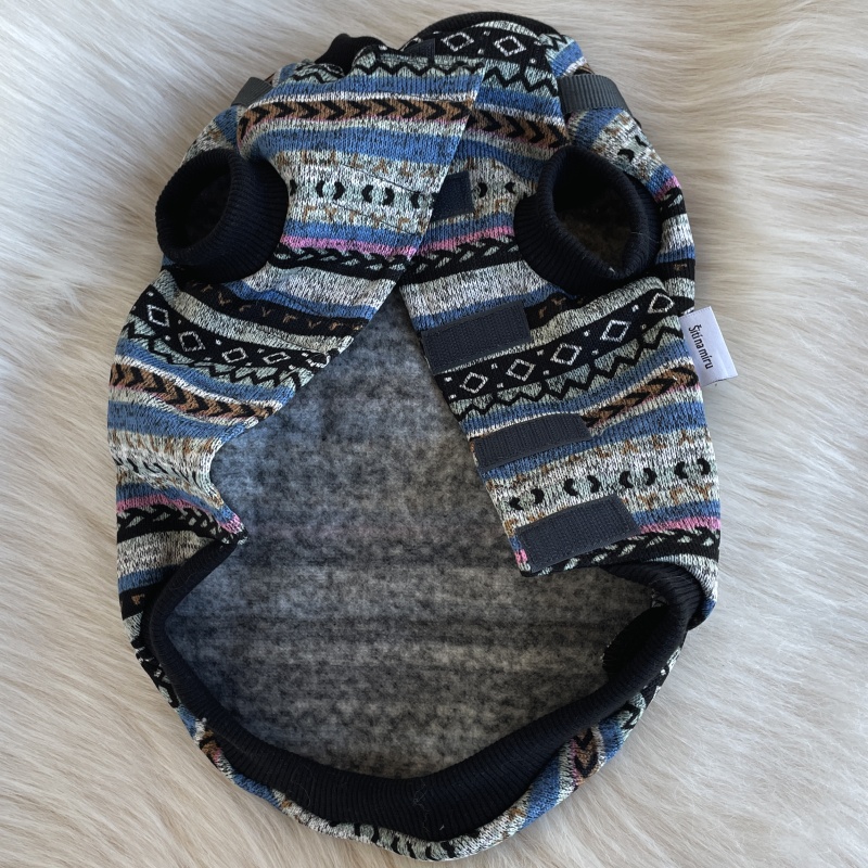 Jarní pruhovaný svetr pro psa se všitými kšírkami Alex🌸🐾