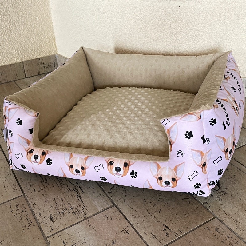 Pelíšek pro psa 45×50 cm růžový, čivava – pohodlí, praktičnost a snadná údržba 🐾