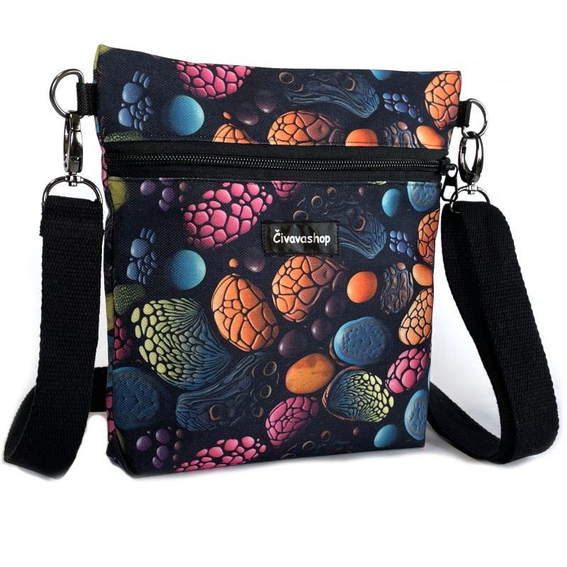 Venčící Mini Crossbody (21×22 cm) – praktická, stylová a voděodolná, kameny