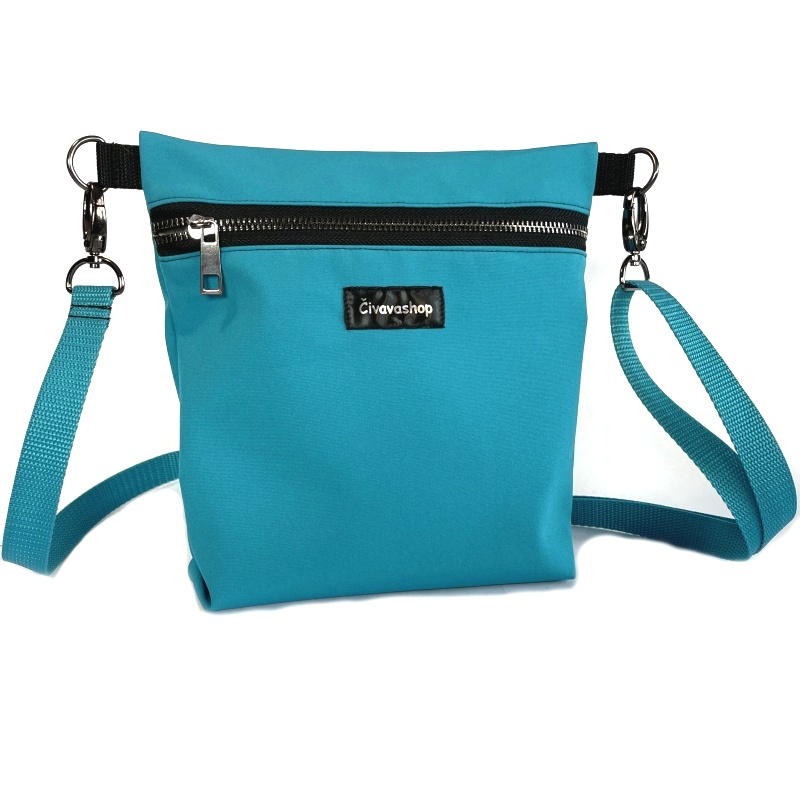 Venčící Mini Crossbody (21×22 cm) – praktická, stylová a voděodolná, tyrkysová