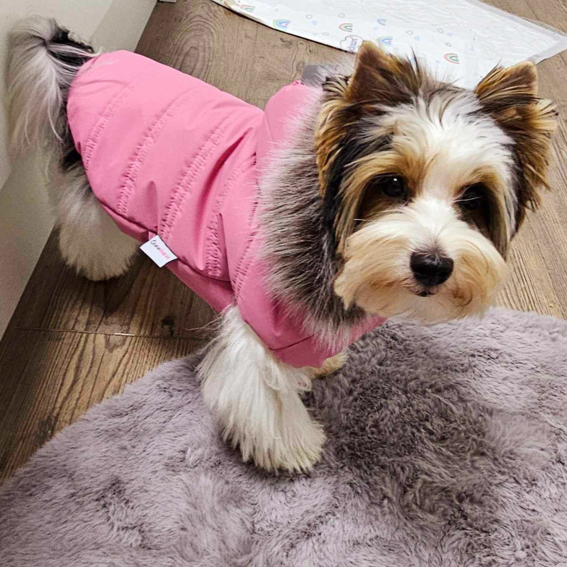 Hřejivý kožíšek do deště i sněhu- Esmeralda starorůžový