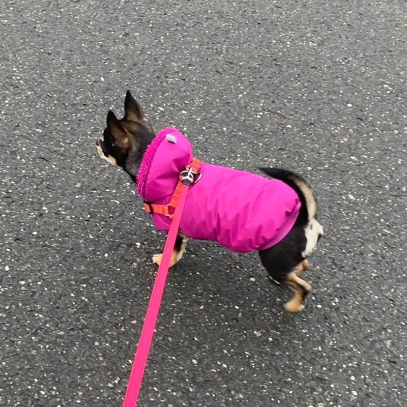 Hřejivý kožíšek do deště i sněhu- Esmeralda fuchsiový