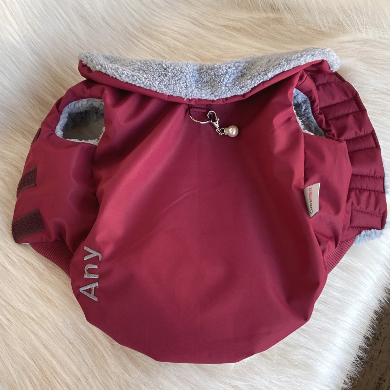 Kožíšek pro psa – Šitý na míru, Bert bordový