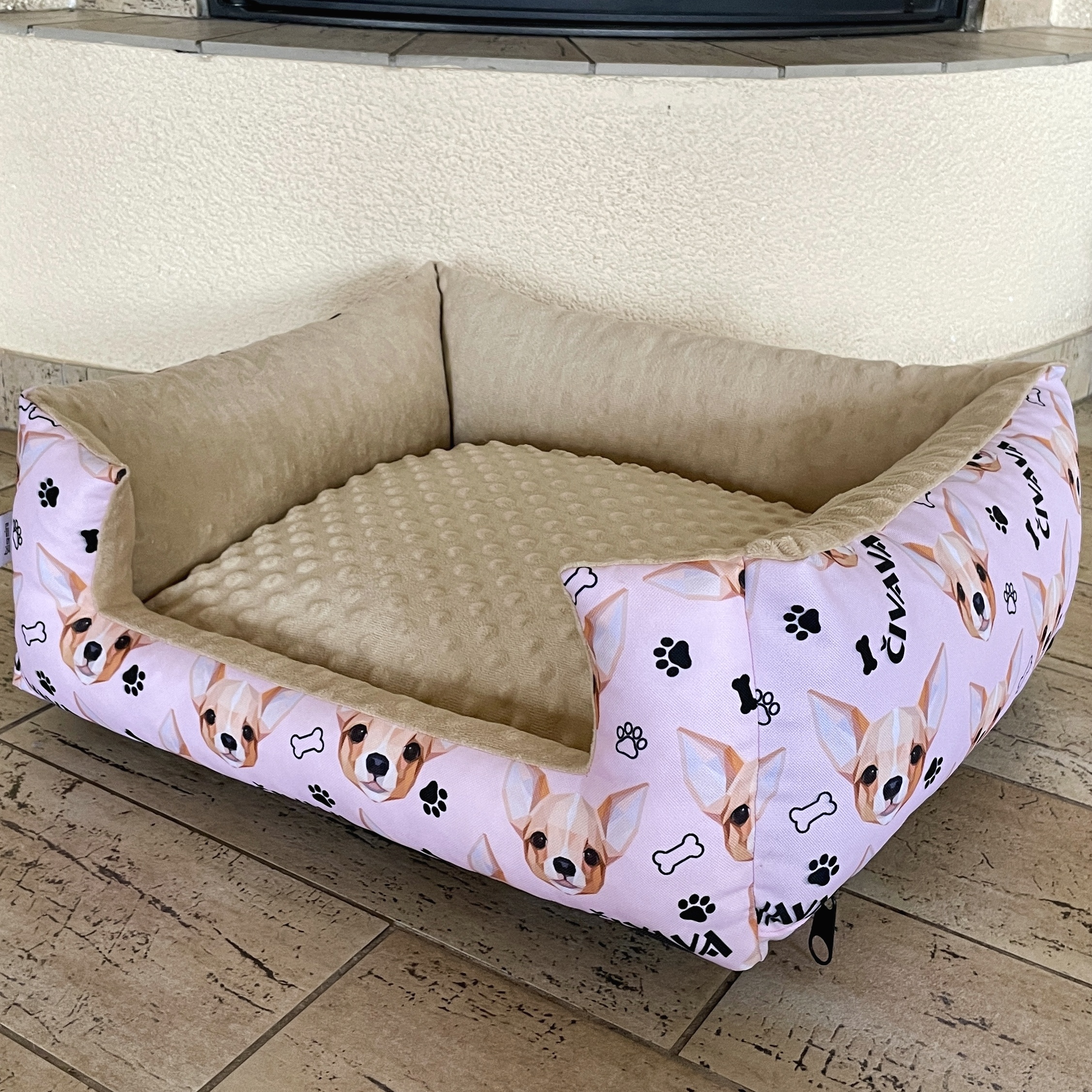 Pelíšek pro psa 45×50 cm růžový, čivava – pohodlí, praktičnost a snadná údržba 🐾
