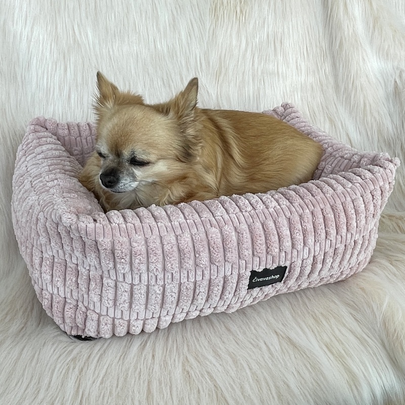 Luxusní pelíšek pro psa – krémový (45 × 30 cm)