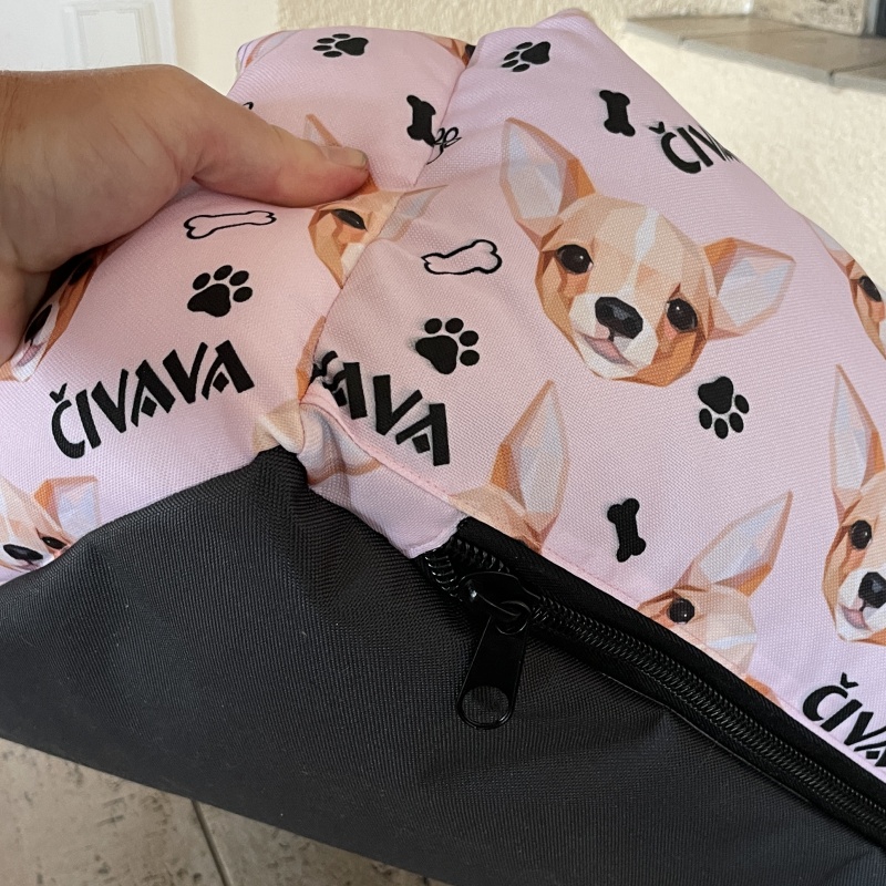 Pelíšek pro psa 45×50 cm růžový, čivava – pohodlí, praktičnost a snadná údržba 🐾