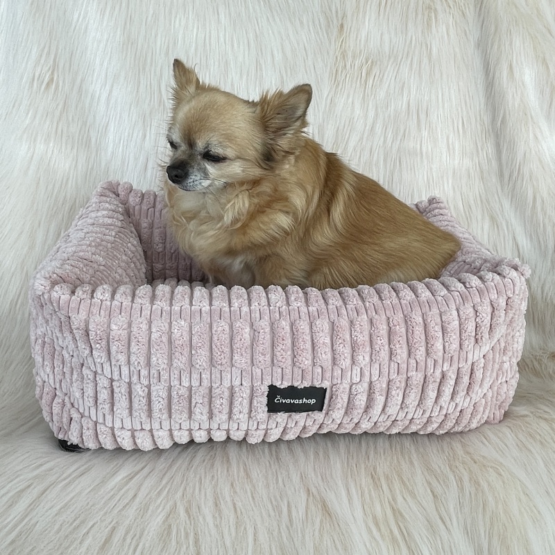 Luxusní pelíšek pro psa – šedý (45 × 30 cm)