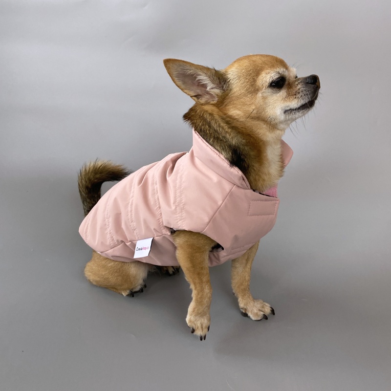 Celoroční obleček pro psa Elizabet, pastel broskev