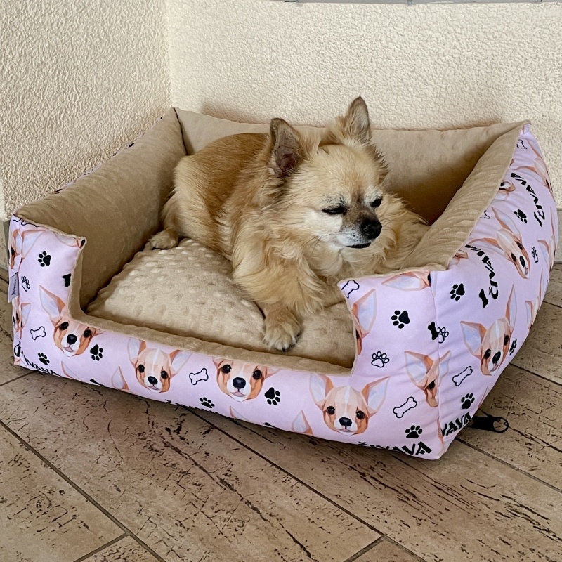 Pelíšek pro psa 45×50 cm růžový, čivava – pohodlí, praktičnost a snadná údržba 🐾