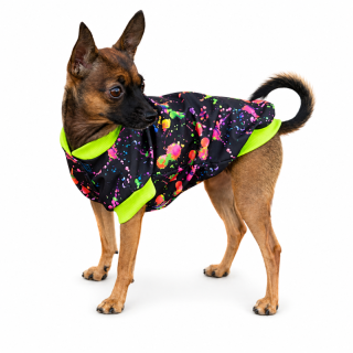Letní funkční softshellový obleček pro psa Albert, neon cákance