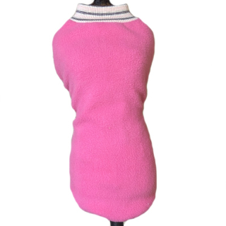 Fleecová mikina pro psa Cezar, jahodová