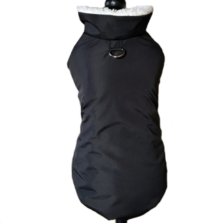 Nepromokavý kožíšek pro psa bez kapuci Bert, černý