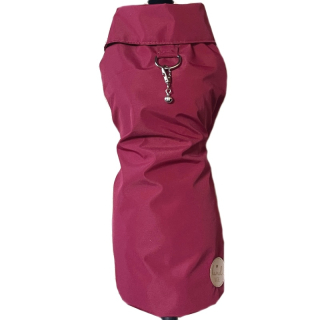 Letní pláštěnka pro psa – tenká s TPU, bordová 🌧️💗