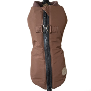 Zimní obleček s beránkem na zip – EasyZip Style, hnědý