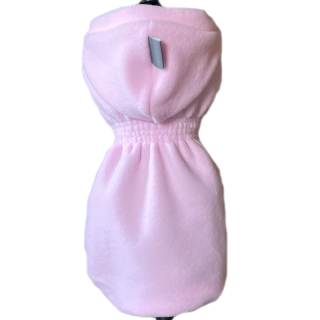 🩷 Růžový fleecový kabátek pro fenky – hřejivý, jemný a dokonale padnoucí, baby růžový