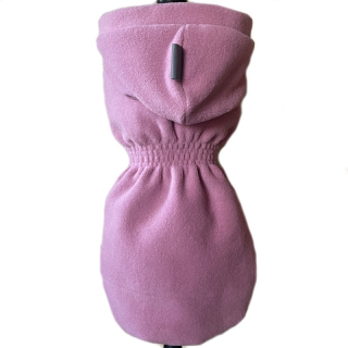 🩷 Růžový fleecový kabátek pro fenky – hřejivý, jemný a dokonale padnoucí, kouřově růžový