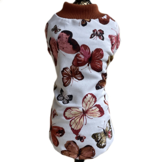 Tepláková mikina – ideální spodní zateplovací vrstva pod zimní obleček- bílá motýl