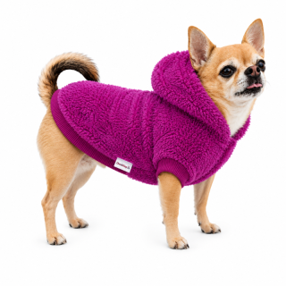 Huňatý kožíšek Lady Velvet - český wellsoft, fuchsiový