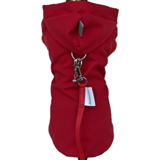 Letní softshellová pláštěnka pro psa – červená