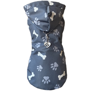 Celoroční šusťákovka Garci pro psa šedá tlapky