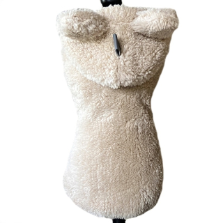 Huňatý kožíšek mikina -bílá káva ouška 🐾❄️