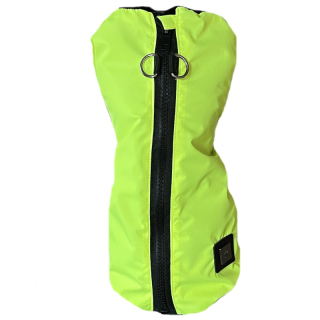 Reflexní jarní bunda pro psa se zipem Bard, neon žlutá